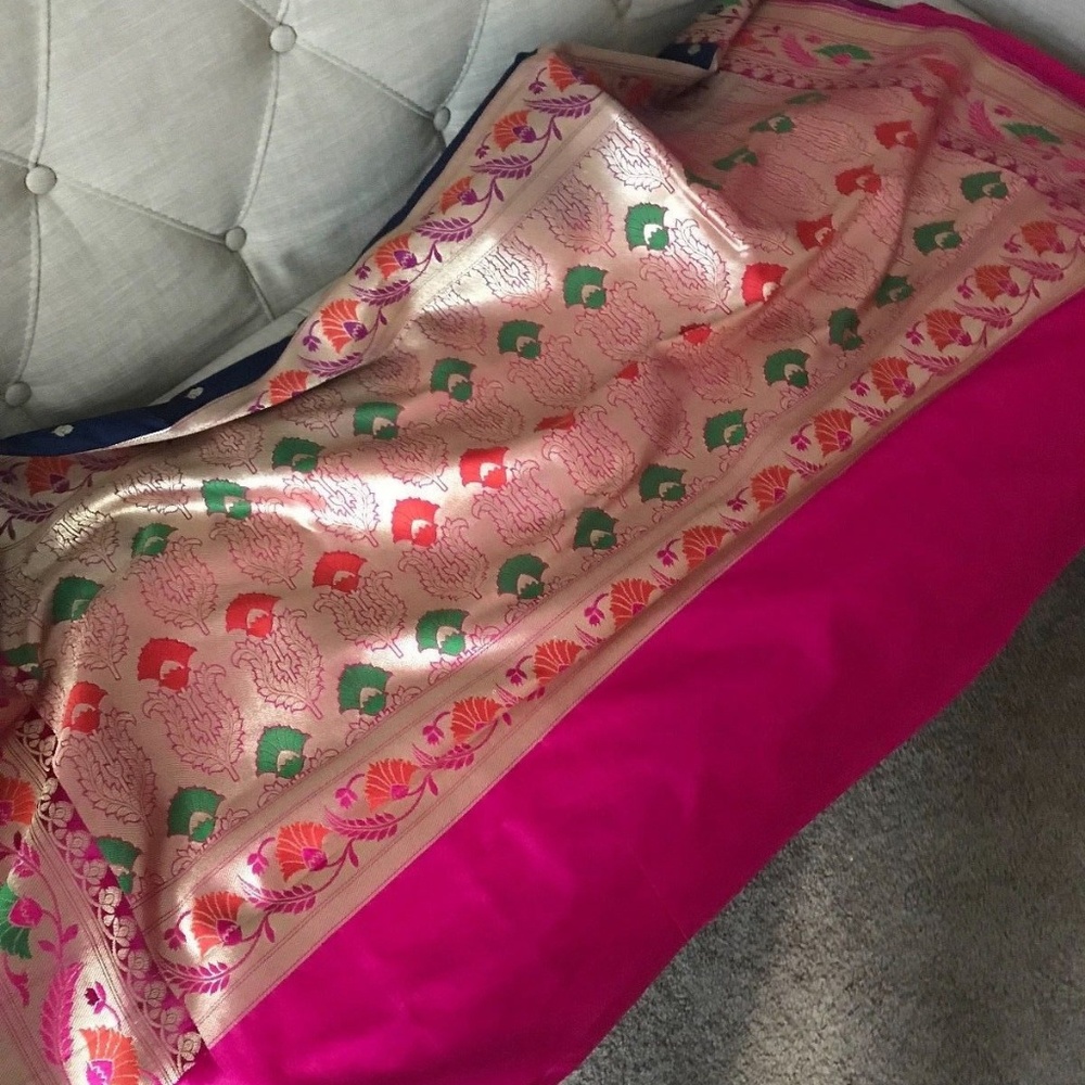 Gorgeous Rich Look Georgette Silk Kanchipuram Saree - Picture 7 of 7